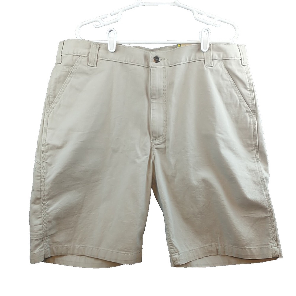 Carhartt Mens Rugged Flex Rigby Shorts 40x10 Relaxed Fit Tan 102514-232 NWT